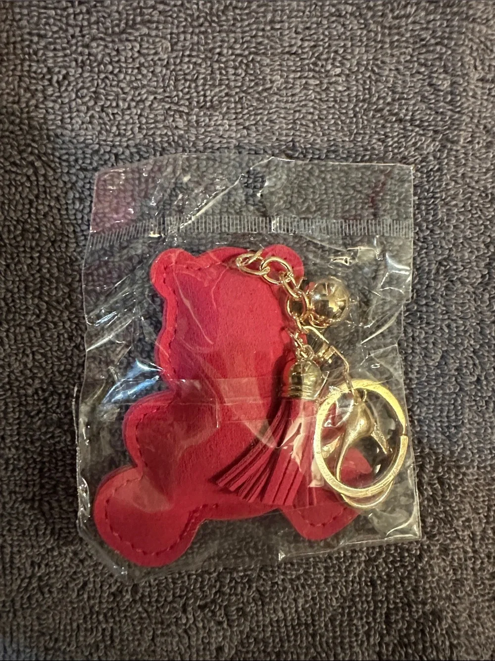Pink Carebear Keychain Charm or bag accessory